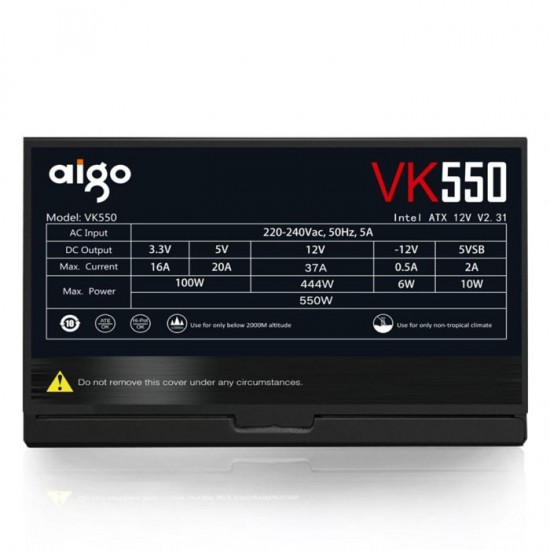 Aigo VK550 Power Supply 550 Watt CPU PSU Premium Aigo VK550 Power Supply 550 Watt CPU PSU Premium