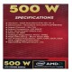 Kings Data PS-01 Power Supply 500 Watt CPU PSU Kings Data PS-01 Power Supply 500 Watt CPU PSU