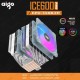 Aigo ICE 600 PRO 6 Heat Pipe Dual Fan CPU Cooler ARGB Prosesor Aigo ICE 600 PRO 6 Heat Pipe Dual Fan CPU Cooler ARGB Prosesor
