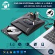 Profftech DVD-RW External USB 3.0 Type C USB Hub Card Reader Multiport Profftech DVD-RW External USB 3.0 Type C USB Hub Card Reader Multiport