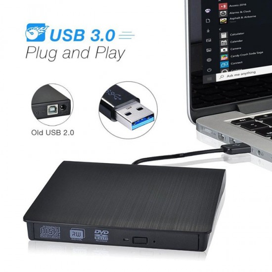 Profftech DVD-RW External USB 3.0 Drive Burner Player Profftech DVD-RW External USB 3.0 Drive Burner Player