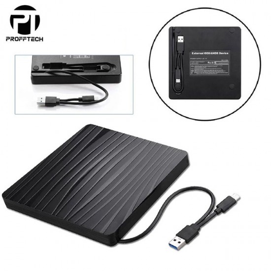 Profftech DVD-RW External USB 3.0 Type C Drive Burner Player Profftech DVD-RW External USB 3.0 Type C Drive Burner Player