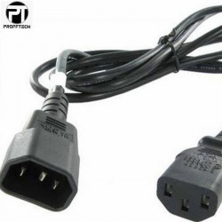 Profftech Kabel Power CPU to Monitor UPS C14-C15 1.5 Meter 0.75mm Profftech Kabel Power CPU to Monitor UPS C14-C15 1.5 Meter 0.75mm