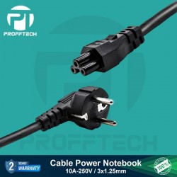 Profftech Kabel Power Notebook Adaptor 3 Lubang 1.8 Meter 1.25mm Profftech Kabel Power Notebook Adaptor 3 Lubang 1.8 Meter 1.25mm