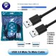 Profftech Kabel USB 3.0 Cable Male to Male 0.5 Meter Profftech Kabel USB 3.0 Cable Male to Male 0.5 Meter