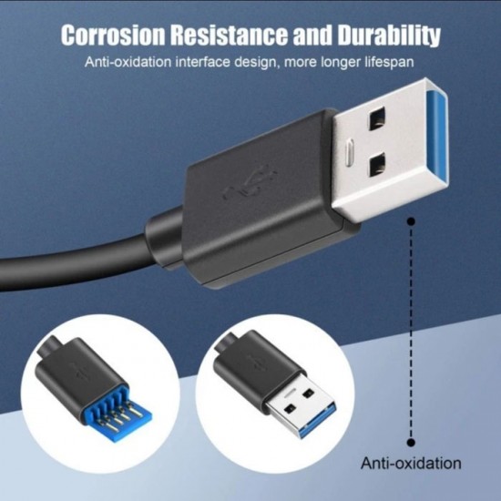 Profftech Kabel USB 3.0 Cable Male to Male 0.5 Meter Profftech Kabel USB 3.0 Cable Male to Male 0.5 Meter