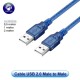 Profftech Kabel USB 2.0 Cable Male to Male 0.5 Meter Profftech Kabel USB 2.0 Cable Male to Male 0.5 Meter