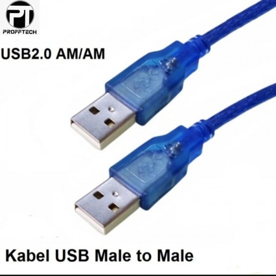 Profftech Kabel USB 2.0 Cable Male to Male 0.5 Meter Profftech Kabel USB 2.0 Cable Male to Male 0.5 Meter