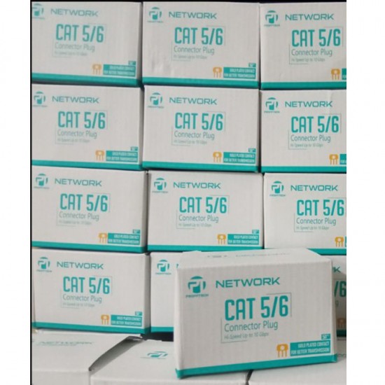 Profftech Connector Plug RJ45 Plastik Cat 6 Isi 50 Pcs Profftech Connector Plug RJ45 Plastik Cat 6 Isi 50 Pcs