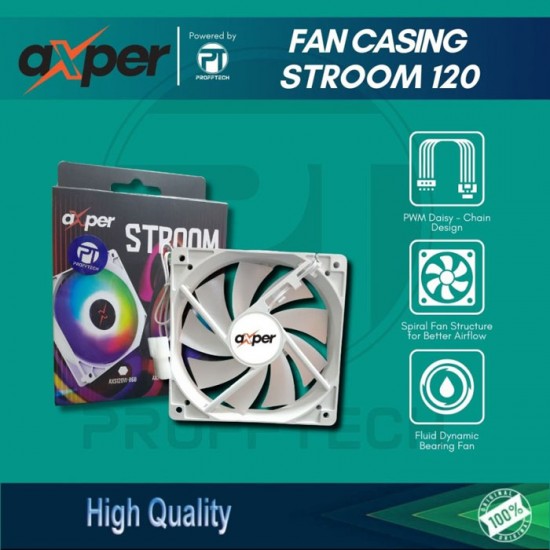 Axper Stroom 120 Fan Casing RGB Kipas CPU 12 cm Axper Stroom 120 Fan Casing RGB Kipas CPU 12 cm