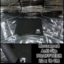 Profftech Mousepad Tatakan Mouse Anti Slip Kain Karet 18x22cm