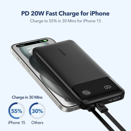 ANKER A1388 Powerbank 10000mAh 22.5W Pocket Sized Powe Boost ANKER A1388 Powerbank 10000mAh 22.5W Pocket Sized Powe Boost