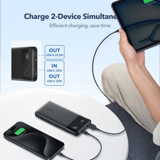ANKER A1388 Powerbank 10000mAh 22.5W Pocket Sized Powe Boost ANKER A1388 Powerbank 10000mAh 22.5W Pocket Sized Powe Boost