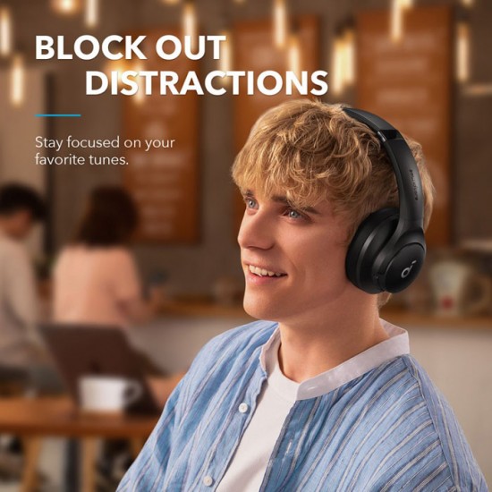 ANKER A3004 Soundcore Q20i Wireless Headphones with Mic Headset Noise Cancelling ANKER A3004 Soundcore Q20i Wireless Headphones with Mic Headset Noise Cancelling