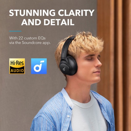 ANKER A3004 Soundcore Q20i Wireless Headphones with Mic Headset Noise Cancelling ANKER A3004 Soundcore Q20i Wireless Headphones with Mic Headset Noise Cancelling