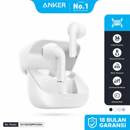 ANKER Soundcore K20i Earbud Earphone Bluetooth 5.3 TWS A3994 ANKER Soundcore K20i Earbud Earphone Bluetooth 5.3 TWS A3994