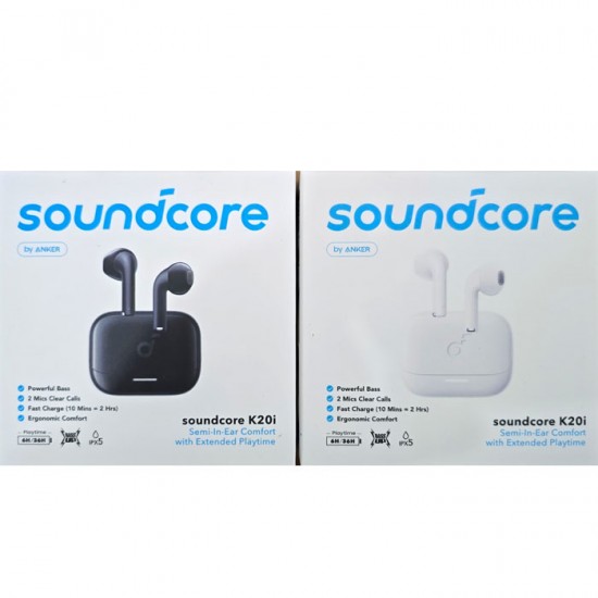 ANKER Soundcore K20i Earbud Earphone Bluetooth 5.3 TWS A3994 ANKER Soundcore K20i Earbud Earphone Bluetooth 5.3 TWS A3994