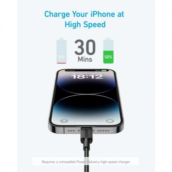 ANKER Zolo Charger 20W With USB Type C to Lightning Cable B2699 ANKER Zolo Charger 20W With USB Type C to Lightning Cable B2699