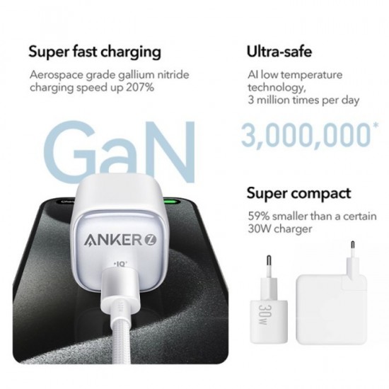 ANKER Zolo Charger 20W With USB Type C to Lightning Cable B2699 ANKER Zolo Charger 20W With USB Type C to Lightning Cable B2699