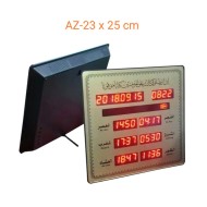 AZ-2325 Adzan Clock 23x25cm Jam Jadwal Sholat Digital Otomatis