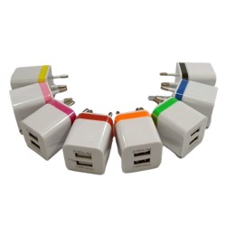 Adaptor Charger USB 2 Port Non Packing 5V 2.1A Adaptor Charger USB 2 Port Non Packing 5V 2.1A
