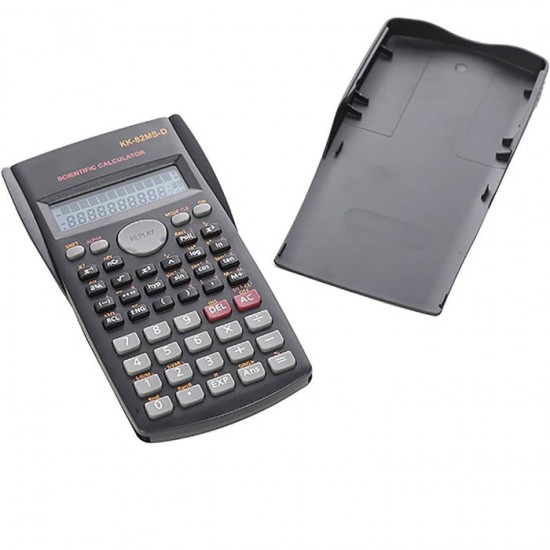 Calculator Sekolah Ilmiah Hitam KK-82MS-D Kalkulator Scientific Calculator Sekolah Ilmiah Hitam KK-82MS-D Kalkulator Scientific