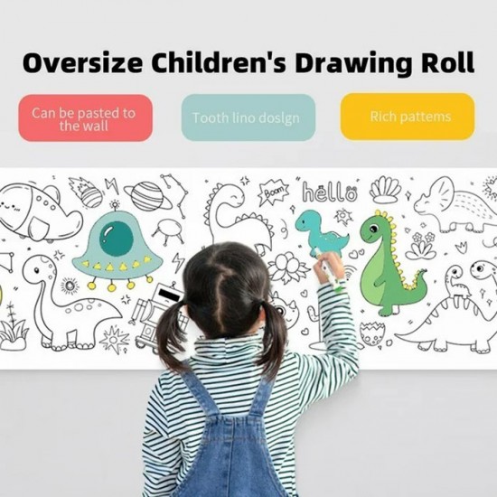 Kertas Mewarnai 3Mx30cm Doodling Picture Roll Poster Kertas Mewarnai 3Mx30cm Doodling Picture Roll Poster
