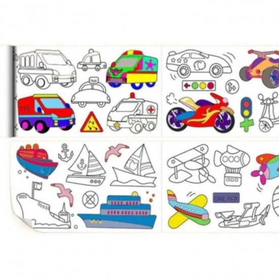 Kertas Mewarnai 3Mx30cm Doodling Picture Roll Poster Kertas Mewarnai 3Mx30cm Doodling Picture Roll Poster