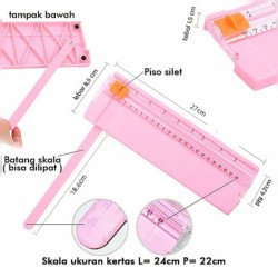 Alat Potong Pemotong Kertas A4 Portable Paper Cutter Trimmer Alat Potong Pemotong Kertas A4 Portable Paper Cutter Trimmer