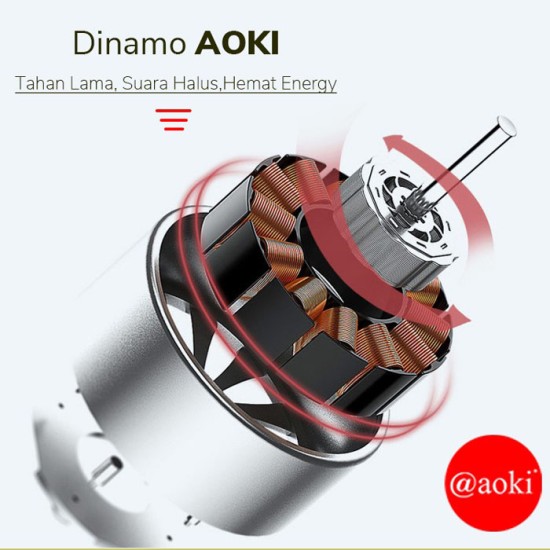 Aoki AF-105C Kipas Angin Lipat USB Charger Aoki AF-105C Kipas Angin Lipat USB Charger