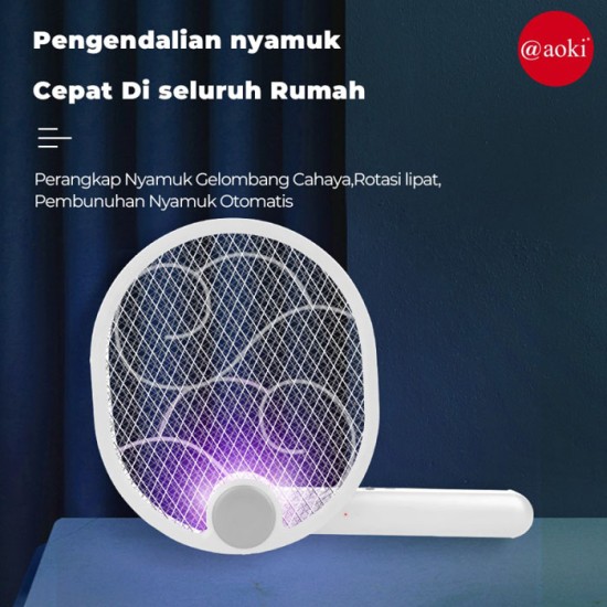 Aoki AK-892S Raket Nyamuk 2 in 1 Lipat USB Charging Mosquito Killer Aoki AK-892S Raket Nyamuk 2 in 1 Lipat USB Charging Mosquito Killer