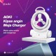 Aoki AK-7779L Lampu Emergency Kipas Angin Meja 6.5 Inch Charge Lipat Aoki AK-7779L Lampu Emergency Kipas Angin Meja 6.5 Inch Charge Lipat