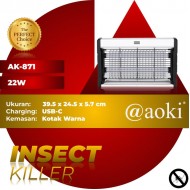 Aoki AK-871 Mosquito Killer Lamp UV Perangkap Nyamuk Lalat 22 Watt