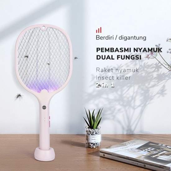 Aoki AK-890S Raket Nyamuk 2 in 1 USB Charging Mosquito Killer Aoki AK-890S Raket Nyamuk 2 in 1 USB Charging Mosquito Killer