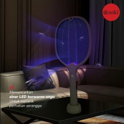Aoki AK-890S Raket Nyamuk 2 in 1 USB Charging Mosquito Killer Aoki AK-890S Raket Nyamuk 2 in 1 USB Charging Mosquito Killer