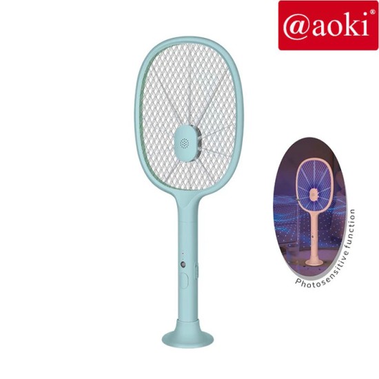 Aoki AK-896 Raket Nyamuk Sensor 2 in 1 Mosquito Swatter Photosensitive Aoki AK-896 Raket Nyamuk Sensor 2 in 1 Mosquito Swatter Photosensitive