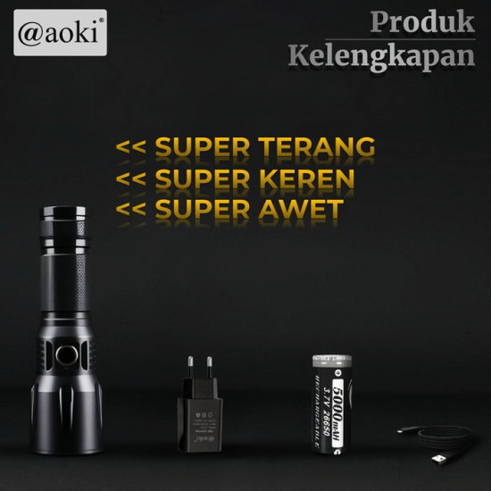 Aoki AK-L090 Senter Aluminum Laser Swat 90W Alloy Flashlight Aoki AK-L090 Senter Aluminum Laser Swat 90W Alloy Flashlight