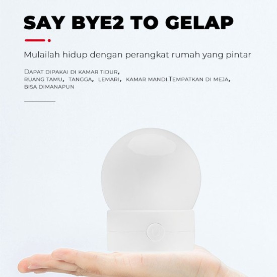 Aoki AK-YD01 Lampu Tidur LED Bola Dinding Night Lamp Aoki AK-YD01 Lampu Tidur LED Bola Dinding Night Lamp