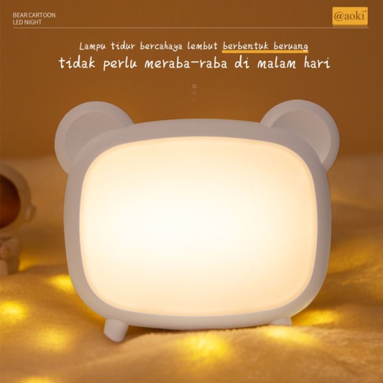 Aoki AK-YD03 Lampu Tidur LED Ambient Lamp 16SMD 1200mAh Aoki AK-YD03 Lampu Tidur LED Ambient Lamp 16SMD 1200mAh