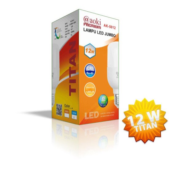 Aoki AK-5012 Titan Lampu LED 12 Watt Capsule Bohlam E27 Aoki AK-5012 Titan Lampu LED 12 Watt Capsule Bohlam E27