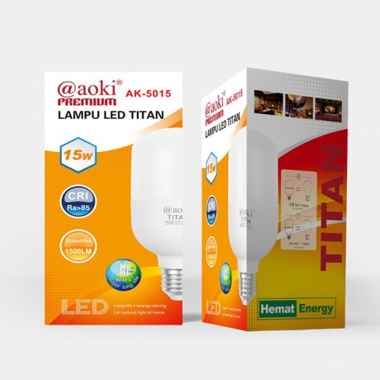Aoki AK-5055 Titan Lampu LED 55 Watt Capsule Bohlam E27 Aoki AK-5055 Titan Lampu LED 55 Watt Capsule Bohlam E27