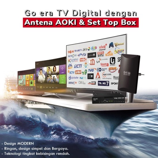 Aoki ASTB-T2-03 STB Set Top Box TV Digital Receiver Penerima Siaran Aoki ASTB-T2-03 STB Set Top Box TV Digital Receiver Penerima Siaran