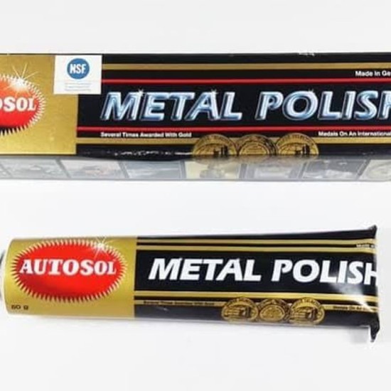 Autosol Metal Polish 50 Gram - Poles Metal Chrome Stainless Autosol Metal Polish 50 Gram - Poles Metal Chrome Stainless