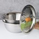 Baskom Stainless 3 in 1 Baskom Parut Tirisan Sayur Baskom Stainless 3 in 1 Baskom Parut Tirisan Sayur