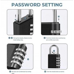Gembok Koper Number PIN 3 Digit Padlock Mini Gembok Koper Number PIN 3 Digit Padlock Mini