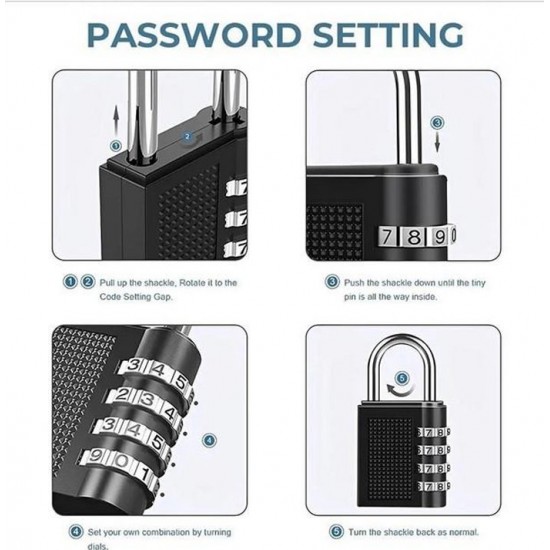 Gembok Koper Number PIN 3 Digit Padlock Mini