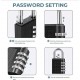Gembok Koper Number PIN 3 Digit Padlock Mini
