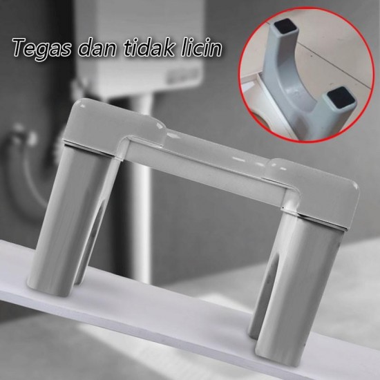 Kursi Toilet Plastik Tempat Duduk Kloset Jongkok Bahan Anti Slip Kursi Toilet Plastik Tempat Duduk Kloset Jongkok Bahan Anti Slip