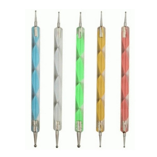 Nail Art Pen Dotting Tool - Alat Membuat Nail Art 1 set isi 5 Pcs Nail Art Pen Dotting Tool - Alat Membuat Nail Art 1 set isi 5 Pcs