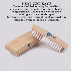 Sikat Cuci Gagang Kayu Sikat Baju Nilon